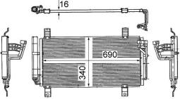 Skraplacz, klimatyzacja MAHLE AC714000S