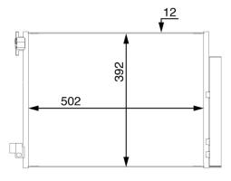 Skraplacz, klimatyzacja MAHLE AC73000S