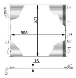 Skraplacz, klimatyzacja MAHLE AC759000S