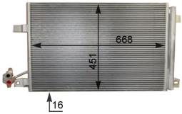 Skraplacz, klimatyzacja MAHLE AC774000S