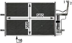 Skraplacz, klimatyzacja MAHLE AC791000P