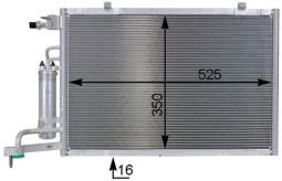 Skraplacz, klimatyzacja MAHLE AC7000P