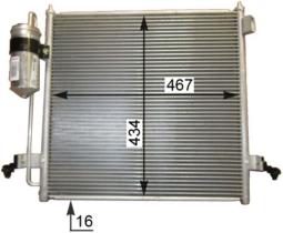 Skraplacz, klimatyzacja MAHLE AC815000P