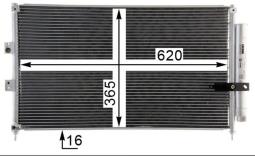 Skraplacz, klimatyzacja MAHLE AC835000P