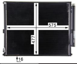 Skraplacz, klimatyzacja MAHLE AC838000P