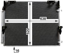 Skraplacz, klimatyzacja MAHLE AC840000P