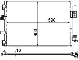 Skraplacz, klimatyzacja MAHLE AC861000S