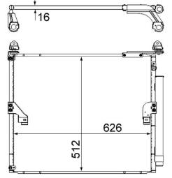 Skraplacz, klimatyzacja MAHLE AC862000S