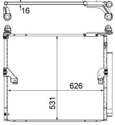 Skraplacz, klimatyzacja MAHLE AC863000S