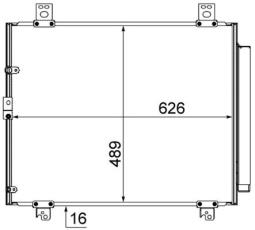 Skraplacz, klimatyzacja MAHLE AC866000S