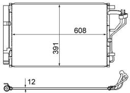 Skraplacz, klimatyzacja MAHLE AC867000S