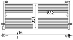 Skraplacz, klimatyzacja MAHLE AC884000P