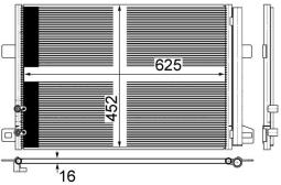 Skraplacz, klimatyzacja MAHLE AC885000S