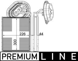 Parownik, instalacja klimatyzacji MAHLE AE3000P