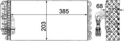 Parownik, instalacja klimatyzacji MAHLE AE72000P