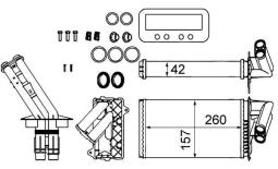 Wymiennik ciepła, ogrzewanie wnętrza MAHLE AH103000S