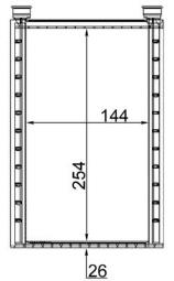 Wymiennik ciepła, ogrzewanie wnętrza MAHLE AH224000S