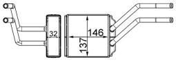Wymiennik ciepła, ogrzewanie wnętrza MAHLE AH226000S