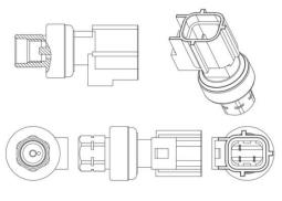 Przełącznik ciśnieniowy, klimatyzacja MAHLE ASE7000P