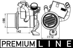 Chłodnica, recyrkulacja spalin MAHLE CE5000P