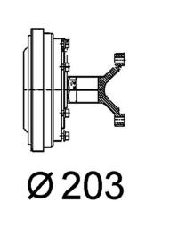 Sprzęgło, wentylator chłodzenia MAHLE CFC102000P