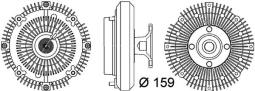 Sprzęgło, wentylator chłodzenia MAHLE CFC111000P