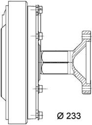 Sprzęgło, wentylator chłodzenia MAHLE CFC15000P