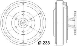 Sprzęgło, wentylator chłodzenia MAHLE CFC16000P