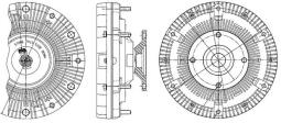 Sprzęgło, wentylator chłodzenia MAHLE CFC201000P