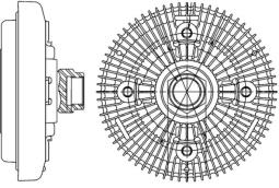 Sprzęgło, wentylator chłodzenia MAHLE CFC206000P