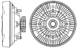 Sprzęgło, wentylator chłodzenia MAHLE CFC208000P