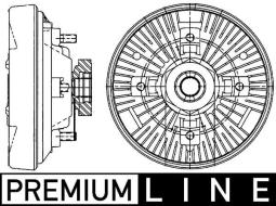 Sprzęgło, wentylator chłodzenia MAHLE CFC208000P