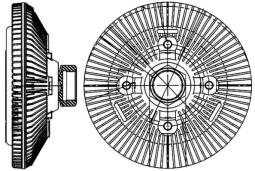 Sprzęgło, wentylator chłodzenia MAHLE CFC209000P