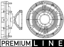 Sprzęgło, wentylator chłodzenia MAHLE CFC210000P