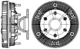 Sprzęgło, wentylator chłodzenia MAHLE CFC225000P