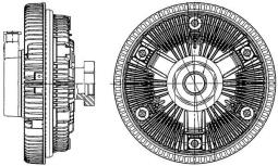 Sprzęgło, wentylator chłodzenia MAHLE CFC230000P