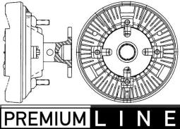 Sprzęgło, wentylator chłodzenia MAHLE CFC231000P