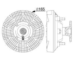 Sprzęgło, wentylator chłodzenia MAHLE CFC239000P