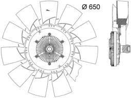 Wentylator, chłodzenie silnika Mahle CFF485000P