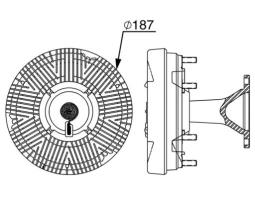 Sprzęgło, wentylator chłodzenia MAHLE CFC248000P