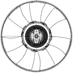 Wentylator, chłodzenie silnika Mahle CFF501000P