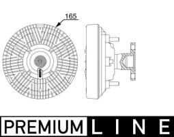 Sprzęgło, wentylator chłodzenia MAHLE CFC258000P