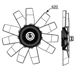 Wentylator, chłodzenie silnika Mahle CFF530000P