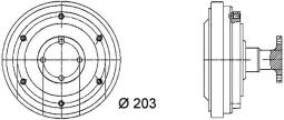 Sprzęgło, wentylator chłodzenia MAHLE CFC36000P