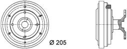 Sprzęgło, wentylator chłodzenia MAHLE CFC41000P