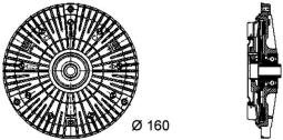 Sprzęgło, wentylator chłodzenia MAHLE CFC52000P