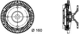 Sprzęgło, wentylator chłodzenia MAHLE CFC50000P