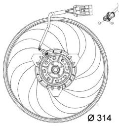 Wentylator, chłodzenie silnika MAHLE CFF118000P