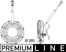 Sprzęgło, wentylator chłodzenia MAHLE CFC90000P