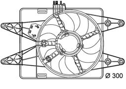 Wentylator, chłodzenie silnika MAHLE CFF144000P